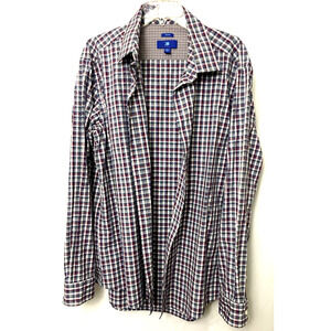 Egara Men's Multicolor Plaid Lg Sleeves Casual Button Front Shirt Size 2XLT